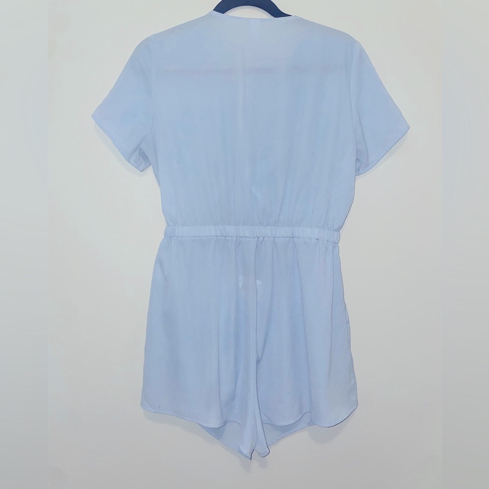 H&M Powder Blue Romper Sz Medium - Picture 2 of 3